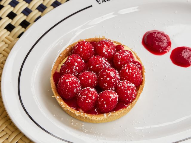 Brasserie Vaudeville Tarte aux framboises